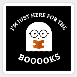 I'm Just Here For The Booooks Sticker
